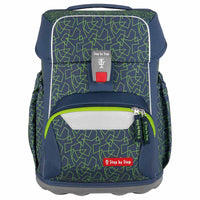 Step by Step Basis - Set de Mochila Escolar 4 piezas (Geometría Verde)