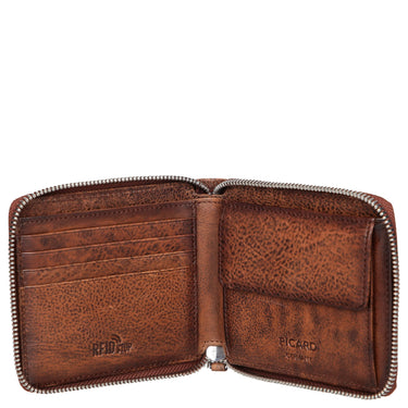 Picard Hans 1 - Monedero 8cc 11 cm RFID Cuero de vaca (color: tabaco)