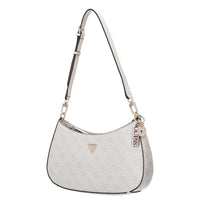 Guess Noelle II Top Zip - Bolso de hombro 28 cm (logo latte/marrón)