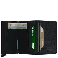 Secrid Vegetable Tanned Slimwallet - Geldbörse RFID 6.8 cm (black black)