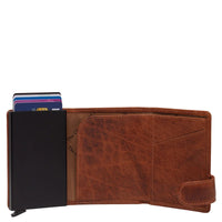 The Chesterfield Brand Portland - Estuche para tarjetas de crédito 6cc 10 cm RFID (color: cognac)