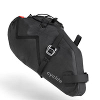 Cyclite Bolsa de Sillín Pequeña / 02 - Bolsa de sillín (Bikepacking) 38 cm (negro)