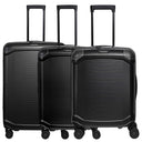 Travelite Millennium - 4-Rollen-Trolley Set 3tlg. erw. (black)