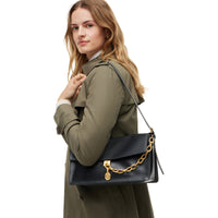 Tommy Hilfiger Crest Leather Conv. Shoulder Bag - Bolso de hombro (black)