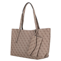 Guess Brenton Top Zip Tote - Bolso shopper 36 cm (latte logo)