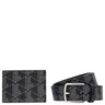 Lacoste The Blend Geschenkset - Kreditkartenetui und Gürtel (palm green, 95 cm)