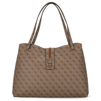 Guess Yvonne Logo Tote - Shopper L 45 cm (latte logo)