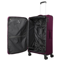 Travelite Cubis - 4-Rollen-Trolley 83 cm erw. (berry) - Ansicht 4