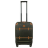 Brics Bellagio - 4-Rollen-Kabinentrolley mit Vortasche 55 cm erw. recycelt (olive)