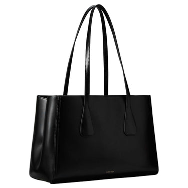 Calvin Klein Work Medium - Bolso shopper 36 cm (negro/oro antiguo claro)