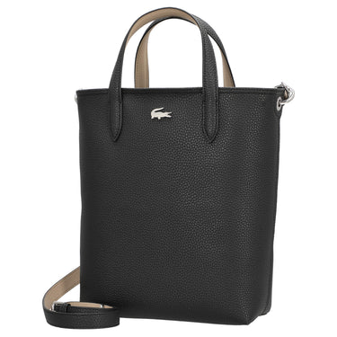 Lacoste Anna - Bolso de mano 29 cm (color: negro crema)