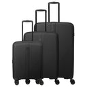 Travelite Air Stripe - 4-Rollen-Trolley Set 3tlg. erw. (black)