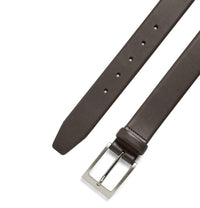 BOSS Barnabie - Ledergürtel mit Dornschließe 3.5 cm (dark brown, 90) - Markenkoffer