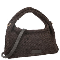 Les Visionnaires Sadie Weave Cozy - Umhängetasche 39 cm (dark brown) - Ansicht 5