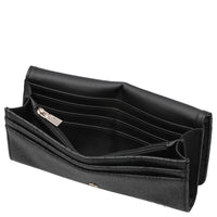 Guess Laurel II SLG Flap - Cartera 6 tarjeteros 20 cm (logo en color hueso)