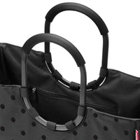 reisenthel shopping loopshopper L - Bolsa de compras con marco 46 cm (puntos brillantes negros)