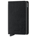 Secrid Vegetable Tanned Slimwallet - Geldbörse RFID 6.8 cm (black black)