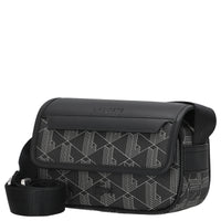 Lacoste The Blend Mini - Bolso bandolera 19 cm (monograma negro gris)