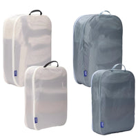 Thule Packing Cube Family - Bolsa de embalaje 4 piezas (gris pantano/blanco, M,L)