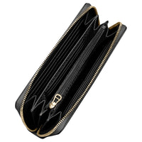 Aigner Deborah - Cartera para 12 tarjetas, 19 cm (negro)