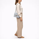 Seidenfelt Roros Tweed - Schultertasche 21 cm (sea blue tweed) - Ansicht 7