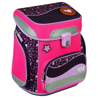 Scooli EasyFit Glow DIN - Set de mochila escolar 5 piezas (Heartbeat)