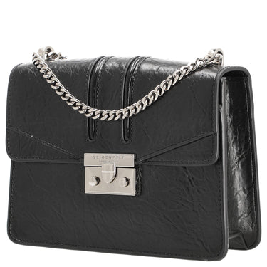 Seidenfelt Roros - Bolso de hombro 21 cm (negro brillante)