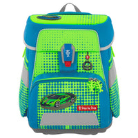 Step by Step Space NEON - Set de mochila escolar 5 piezas (Race Car Chuck)