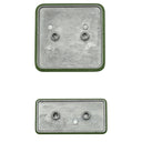 Stratic BUZZ - Ersatz-Logoplatten-Set Vorder- und Rückseite (green) - Ansicht 2