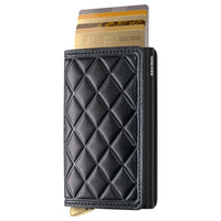 Secrid Slimwallet Emboss Diamond - Kreditkartenetui 6cc 10.2 cm RFID (black+) - Ansicht 2