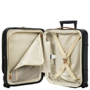 Brics Bellagio - 4 - Rollen - Kabinentrolley mit Vortasche 55 cm erw. recycelt (black/tan) - Markenkoffer