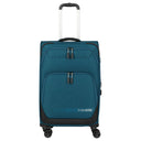 Travelite Kick Off - 4-Rollen-Trolley M 67 cm erw. (petrol)