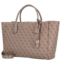 Guess Marissa Logo Tech Tote - Bolso de mano 50 cm (latte logo)