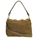 abro Temi Suede - Schultertasche medium 26 cm (mud) - Ansicht 4