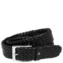 Aigner Business Belt - Gürtel 35 mm Flechtgürtel Leder (black, 110)