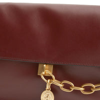 Tommy Hilfiger Crest Leather Conv. Shoulder Bag - Bolso de hombro (oxblood)