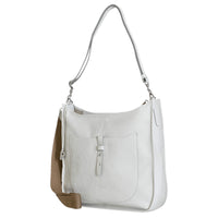 Picard Kronberg - Bolso de hombro 40 cm de cuero de vaca (color: white lily)