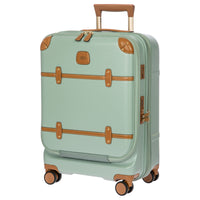Brics Bellagio - 4-Rollen-Kabinentrolley mit Vortasche S 55 cm erw. USB (eucalyptus) - Ansicht 2