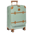 Brics Bellagio - 4 - Rollen - Kabinentrolley mit Vortasche S 55 cm erw. USB (eucalyptus) - Markenkoffer