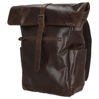 Buckle & Seam Norman - Rolltop Rucksack 61 cm (braun/blau) - Ansicht 2