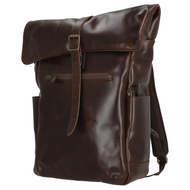 Buckle & Seam Norman - Rolltop Rucksack 61 cm (braun/dots) - Markenkoffer