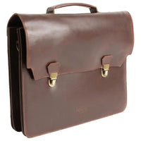 Buckle & Seam Notes - Aktentasche 15" 40 cm (brown - dots) - Markenkoffer