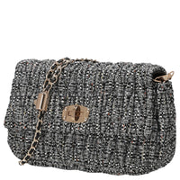 Seidenfelt Floro - Umhängetasche 24 cm (black&white) - Ansicht 2