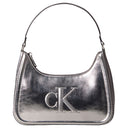 Calvin Klein Bold Monogram Metall - Schultertasche 43 cm (silver metallic)