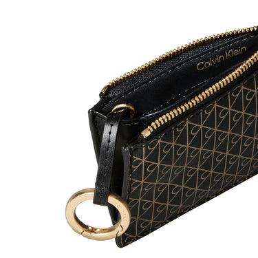 Calvin Klein Emblem AOP Top Zip - Kreditkartenetui 4cc 13 cm (black aop) - Markenkoffer