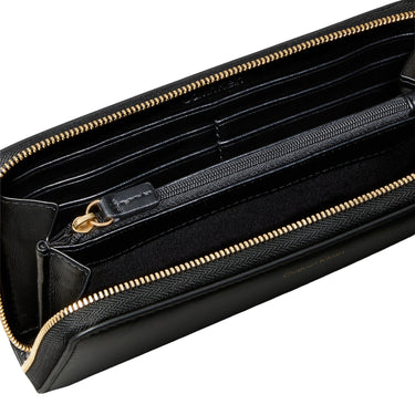 Calvin Klein Hardware Large Zip Around - Geldbörse 4cc 19 cm (black) - Markenkoffer