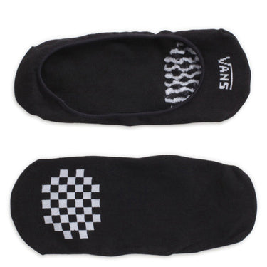 Vans Women's No Show 2 Pares - Calcetines (negro blanco, 31,5-36)