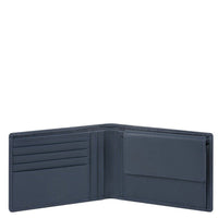 Piquadro Akron - Cartera para Hombre 4cc 13 cm (azul)