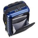 Delsey Paris Shadow 5.0 - 4 - Rollen - Kabinentrolley mit Vordertasche S 55 cm erw. USB (marineblau) - Markenkoffer