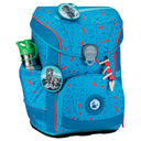 DerDieDas ErgoFlex Easy Exklusiv Superflash - Schulranzen Set 5 tlg. 950g (Blue Ice) - Markenkoffer